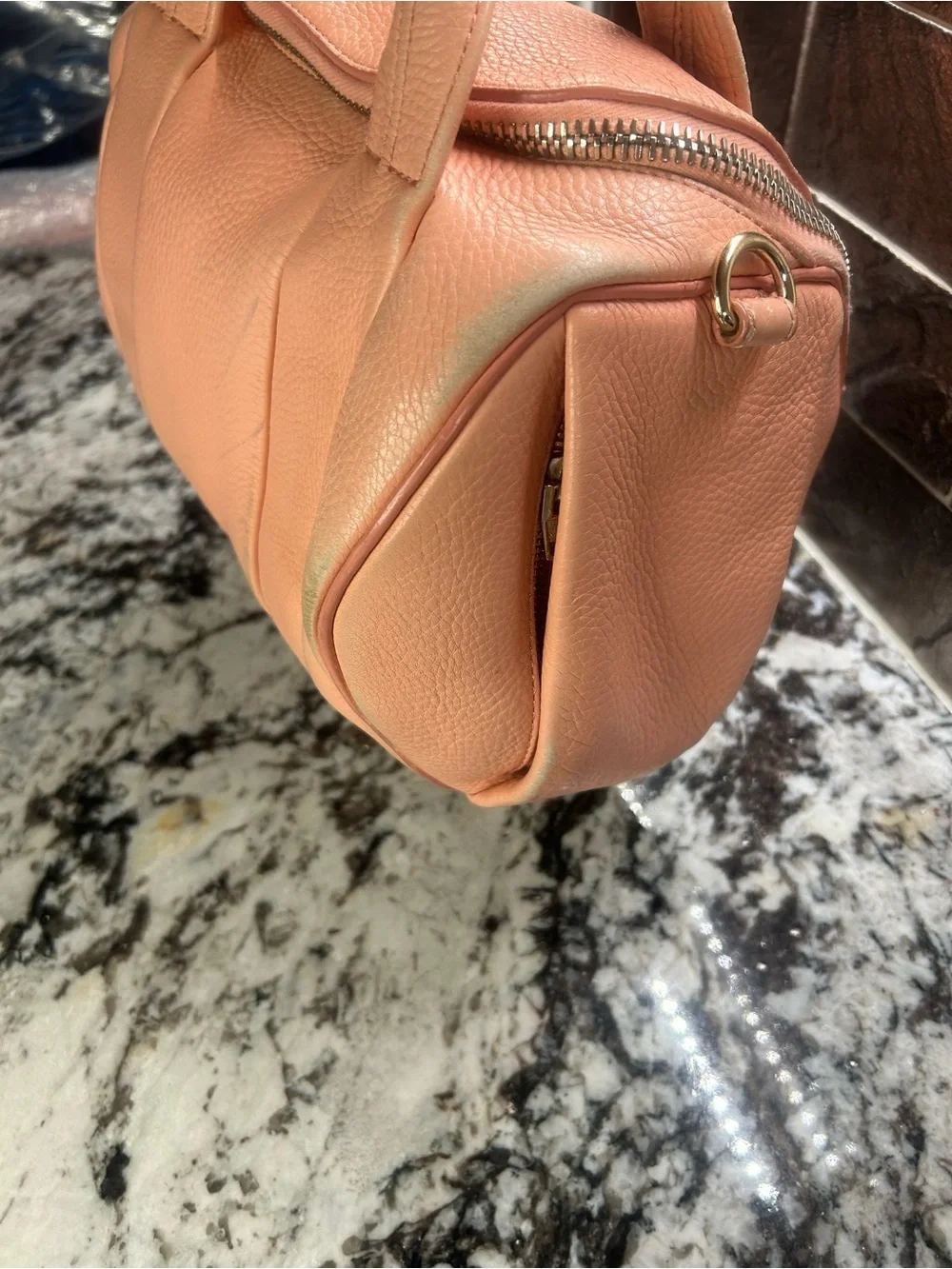 Alexander Wang Vintage Blush Pink Studded Leather 2 Way Boston Bag